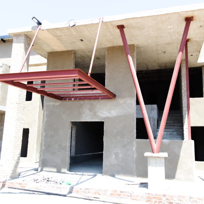 Mild steel Entrance Cantilever Roof - Big Fish
